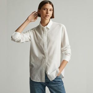 Everlane Silky Cotton Shirt in White